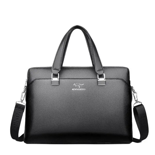 premium leather briefcase